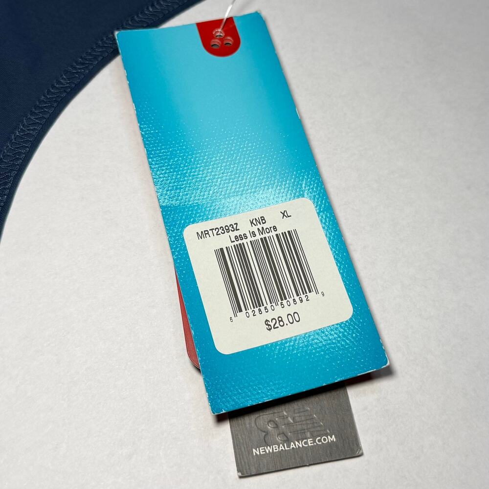 NEW Men's New Balance Sleeveless Blue shirt size XL - Picture 3 of 4